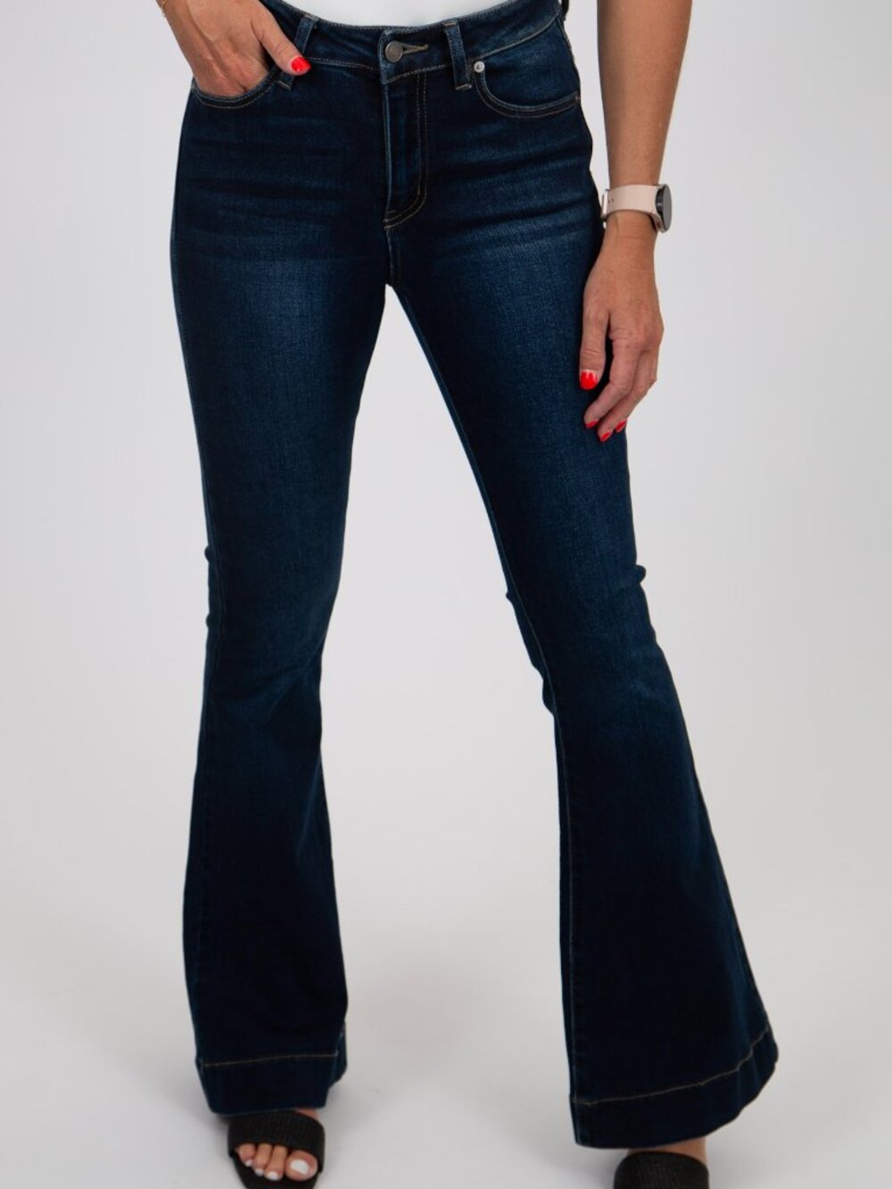 Kan Can High Rise Flare Jeans
